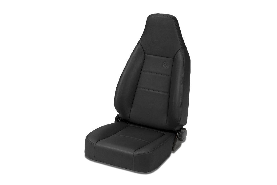 Bestop Trailmax II Sport Front Seat - All Vinyl, Black Crush - CJ7/TJ/YJ