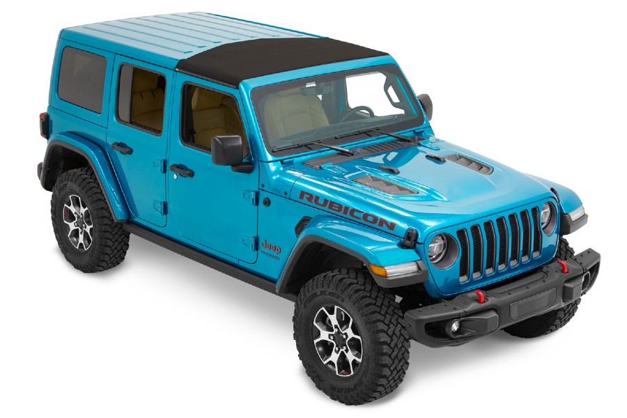 Jeep Wrangler JL & Gladiator JT Bestop Sunrider for Hard Tops - Black Twill