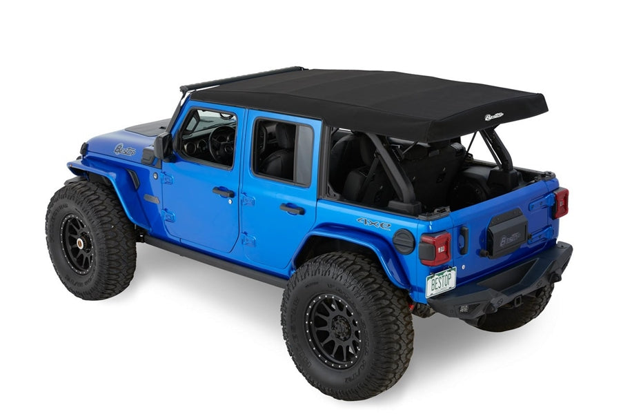 Bestop Supertop Squareback Soft Top - Black Diamond, JL 4dr