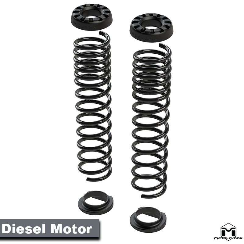 Jeep Wrangler JL 2-Door 2018-2026, MetalCloak True Dual Rate Coils, Front, 2.5in Lift, view 2