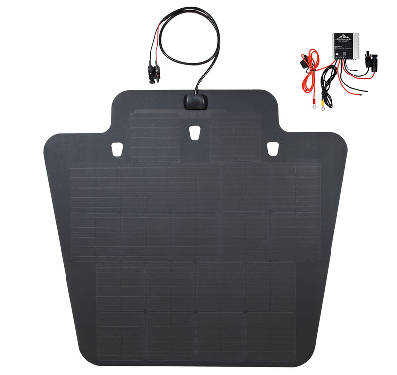 Jeep Wrangler JK Cascadia 4X4 VSS Hood Mount Solar Panel System - 100 Watt | CHF114CV