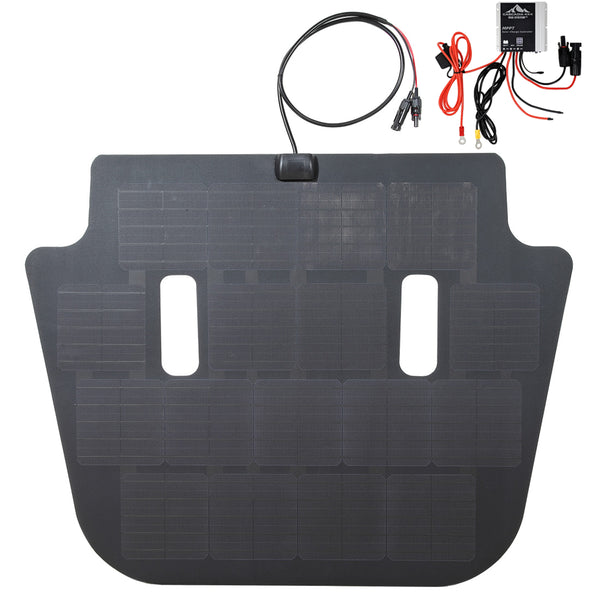 Cascadia 4X4 VSS Hood Solar Panel System - 80 Watt - JT/JL Non-Rubicon