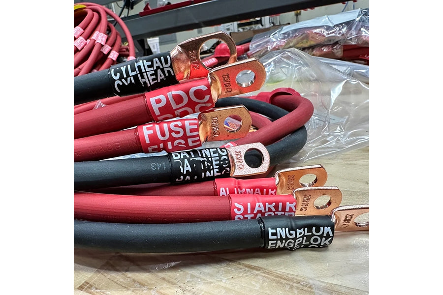 Jeep Wrangler JL 392 JeepCables Big 7 Battery Cable Kit (1/0GA)