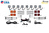 Diode Dynamics Stage Series Single Color White LED Rock Lights, 8-Pack