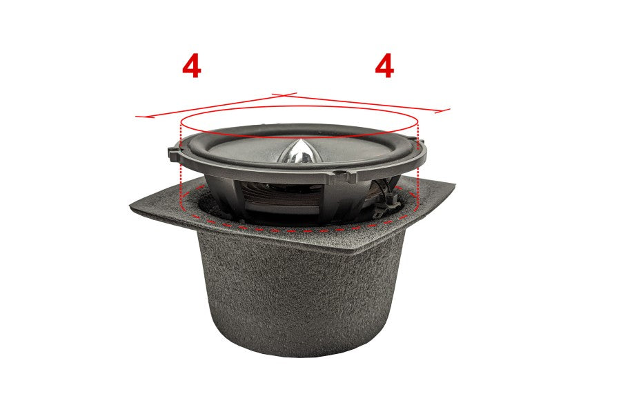Design Engineering  Speaker Baffles - Pair - 4in Slim Round