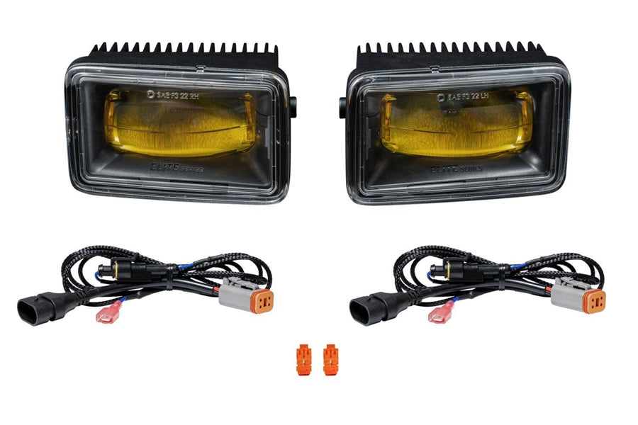 Diode Dynamics Elite Series Type F2 Fog Lamps, Yellow - Pair - F150 2015-22