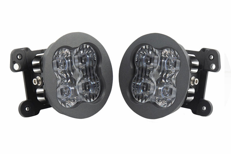 Jeep Wrangler JL, JK & Gladiator JT Diode Dynamics Worklight SS3 Pro Type M LED Fog Lights, White, Pair