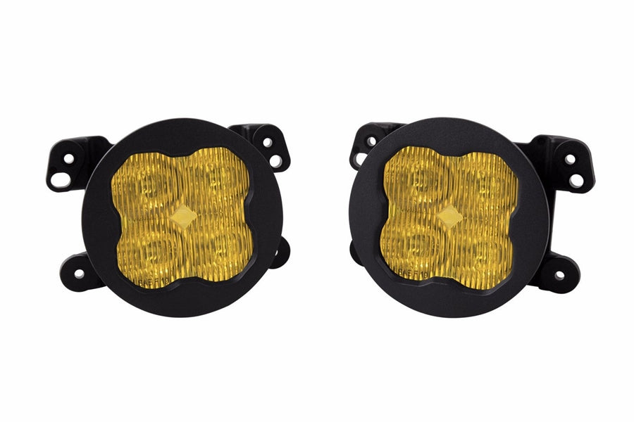 Jeep Wrangler JL, JK & Gladiator JT Diode Dynamics Worklight SS3 Pro Type M Kit Yellow SAE Fog, Pair