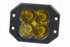 Diode Dynamics SS3 Sport Flush Mount LED Pod - Fog, Yellow SAE, Single