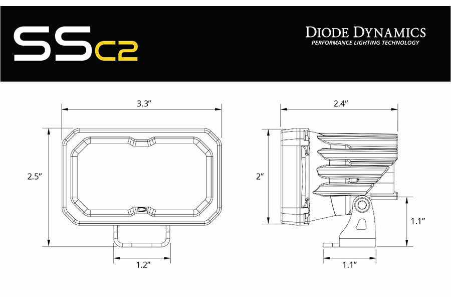 Diode Dynamics Sport LED Flood Pod, ABL