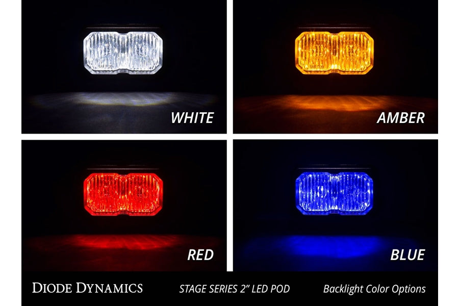 Diode Dynamics Pro LED White Flood Light, RBL - Single