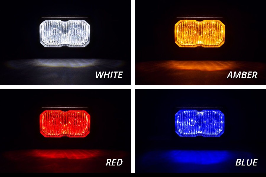 Diode Dynamics Stage Series White Pro Standard LED Pods - Spot BBL - Pair