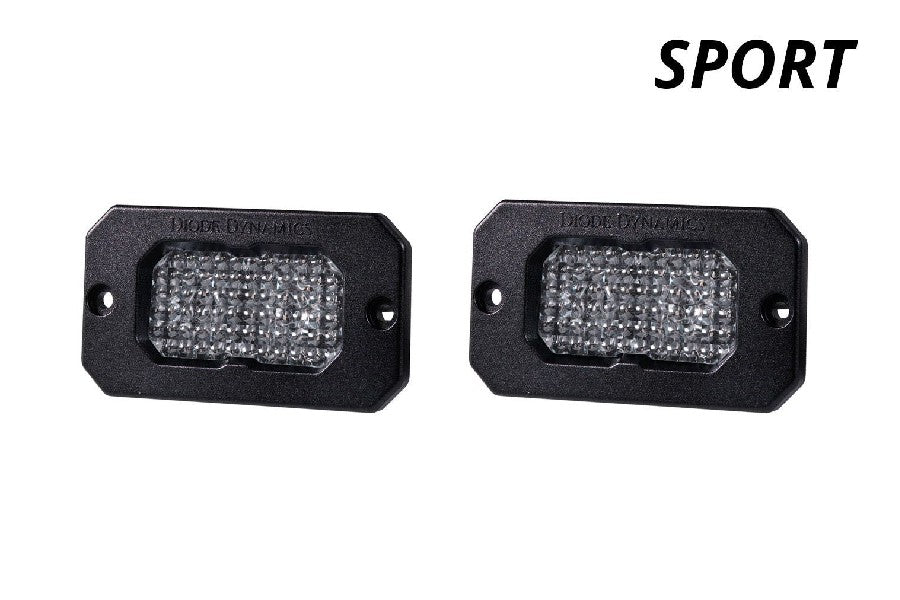 Diode Dynamics Stage Series White Sport Flush Mount - Fog ABL - Pair