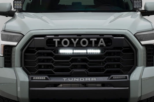 2022-25 Toyota Tundra Diode Dynamics TRD Pro Grille Light Bar Kit - White Combo Lights