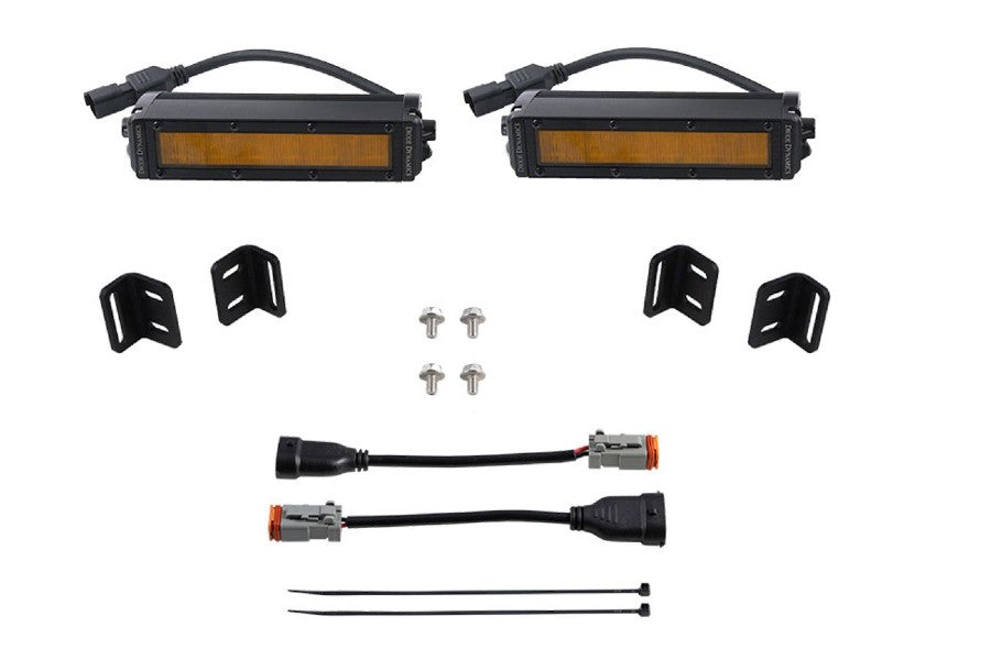 Diode Dynamics SS6 LED Fog Light Kit, Amber Wide - Tundra