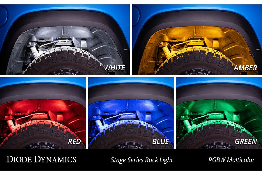 Diode Dynamics Stage Series RGBW LED Rock Light - Single