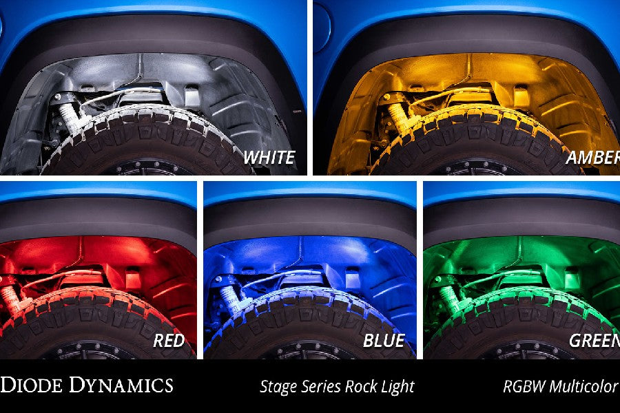 Diode Dynamics Stage Series RGBW LED Rock Lights - 2-Pack