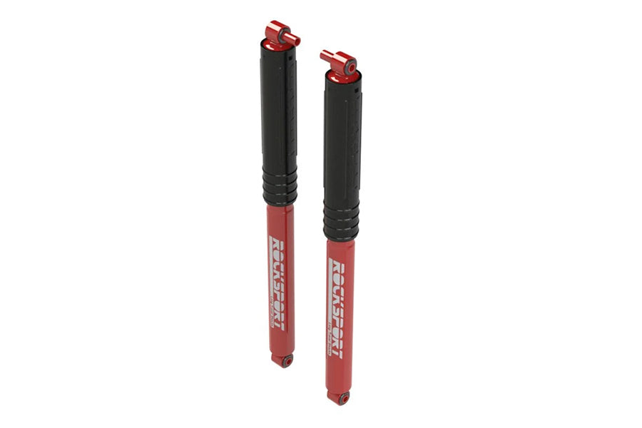 2018-25 Jeep Wrangler JL/Gladiator JT MetalCloak Rocksport Front/Rear RED Long Travel Shocks - Pair