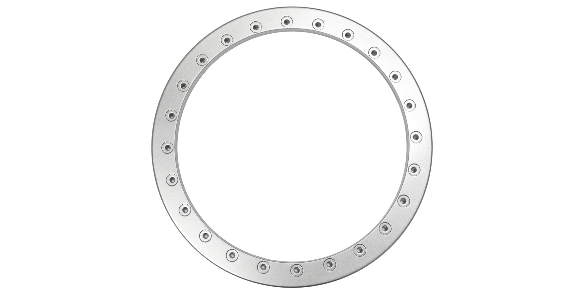 AEV DualSport Wheel Replacement Beadlock Ring, M8, Silver, view 2