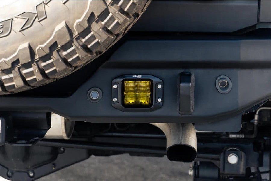 DV8  3in Elite series LED Amber Flush Mount Pod Light - Single Pod, No Wiring Harness