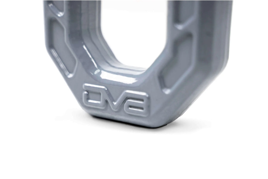 DV8  Elite Series D-Ring Shackles, Gray - Pair