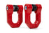 DV8 Elite Series D-Ring Shackles - Pair - Red