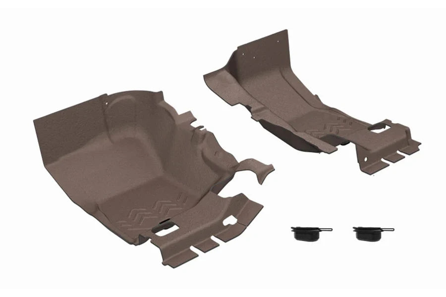 Jeep Wrangler JK 2-Door ArmorLite Front Flooring Set, Desert Khaki