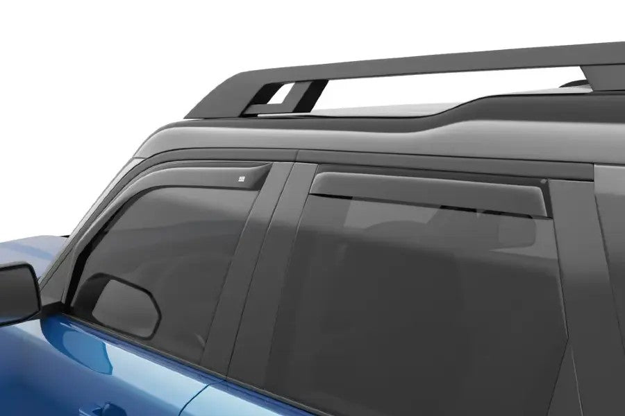 2021+ Ford Bronco EGR USA In-Channel Window Visors, Front and Rear Set, Dark Smoke | 573561