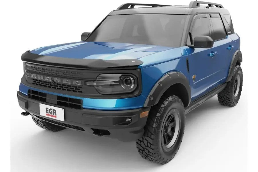 2021+ Ford Bronco EGR USA In-Channel Window Visors, Front and Rear Set, Dark Smoke | 573561