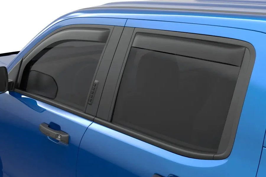 2022+ Ford Maverick Crew Cab  EGR USA In-Channel Front and Rear Window Visor Set - Matte Black Finish | 573595