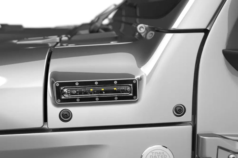 EGR USA VSL Jeep Side LED Lights - Billet Silver - JL/JT