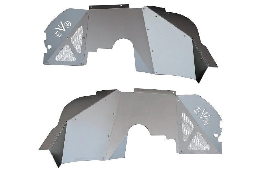 EVO Manufacturing Front Vented Aluminum Inner Fenders - Fits Coil Spring Suspensions - JL/JT Diesel