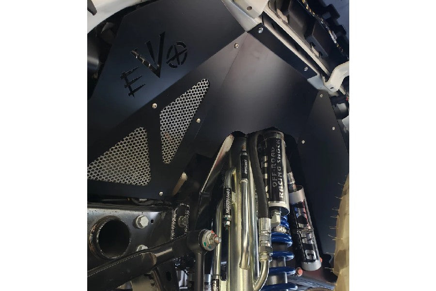 EVO Manufacturing Front Vented Aluminum Inner Fenders - Fits Coilover Suspensions - JL/JT Diesel