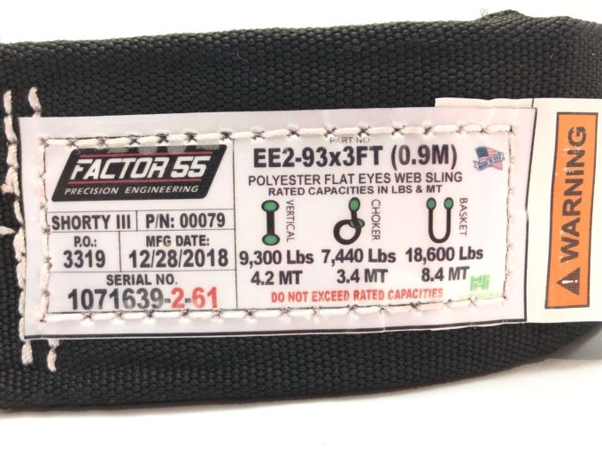 Factor 55 Shorty Strap III 3ft x 3in