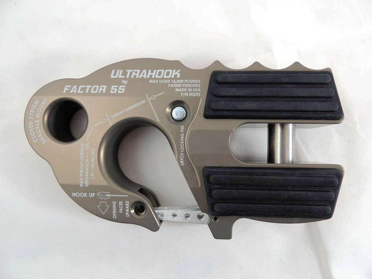 Factor 55 Ultrahook Winch Hook - Gray