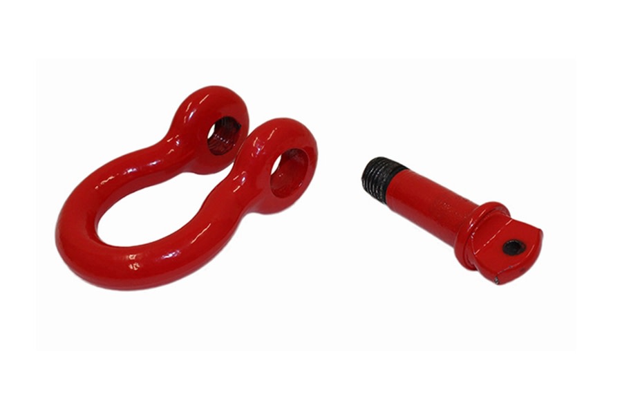 Fishbone Offroad 3/4in D-Ring Shackle Set - Red