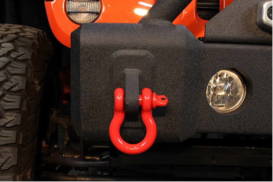Fishbone Offroad 3/4in D-Ring Shackle Set - Red