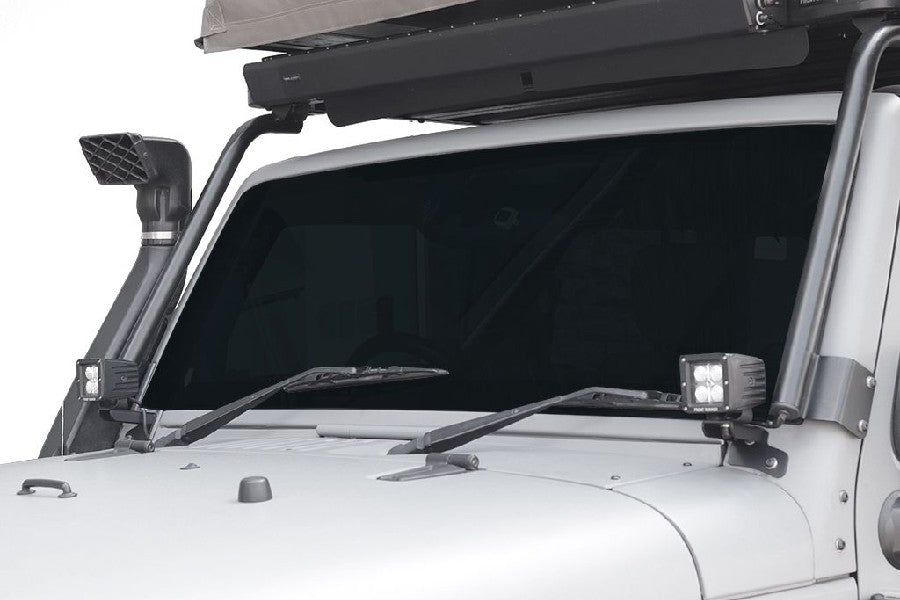 Jeep Wrangler JK Front Runner Outfitters Windshield Spot Light Brackets, Black