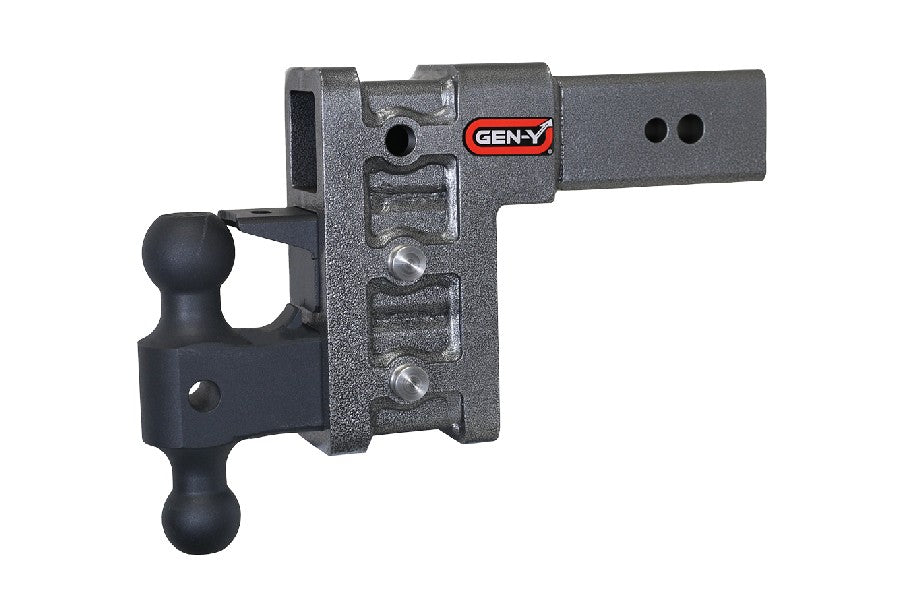 GEN-Y Hitch Mega Duty Drop Hitch w/ Ball Mount and Pintle Lock - 6in Drop, 3in Receiver