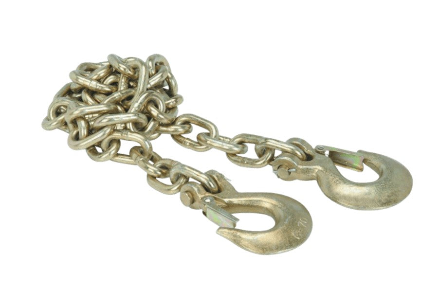 GEN-Y Hitch Executive Fifth to Gooseneck Safety Chain, 3/8 x 84in with 2 Safety Slip Hooks, Gr 70