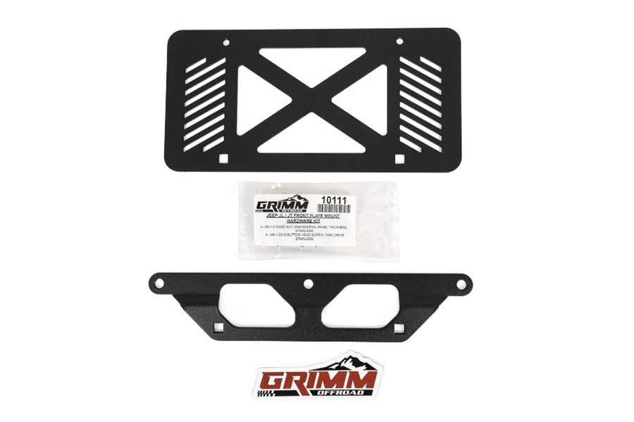 Grimm Offroad Steel Front Bumper License Plate Mount - Bronco 2021+