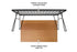 Overland Vehicle Systems Kick It Collapsible Wood Base w/Storage Bag Camp Table