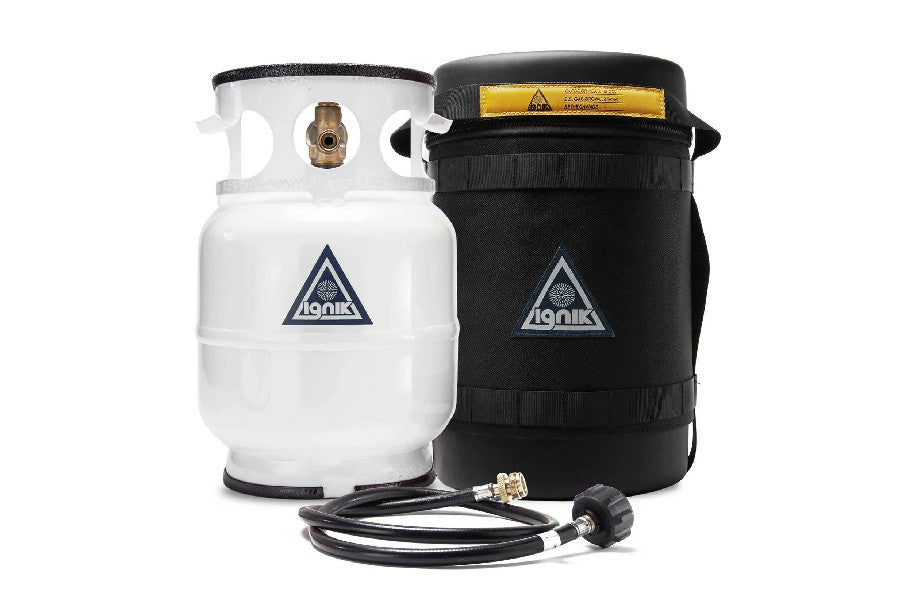 Ignik Outdoors Gas Growler Deluxe Black Edition 5 lb Propane Tank