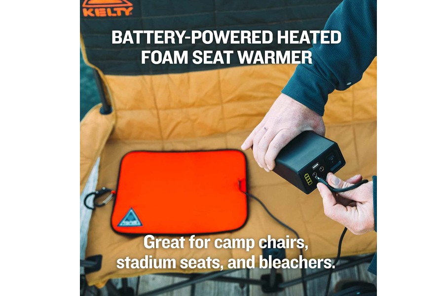 Ignik Outdoors XL Heated Seat Pad, Battery-Powered Seat Warmer