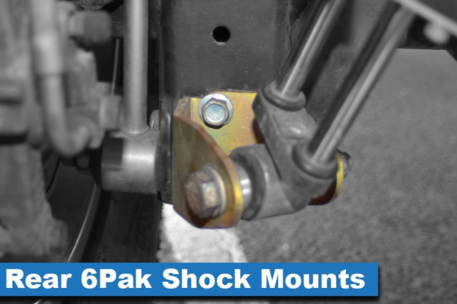 2007-18 Jeep Wrangler JK MetalCloak 6Pak Shock Rear Mount and Clearance Kit