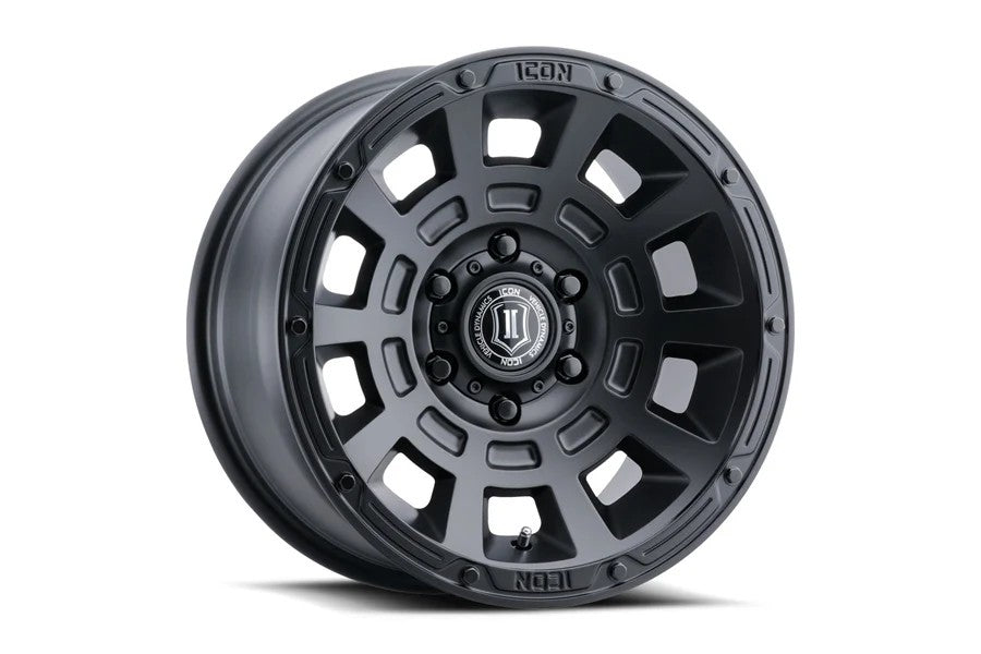 Icon Vehicle Dynamics Thrust Satin Black Wheel, 17x8.5 5x5 - JT/JL/JK