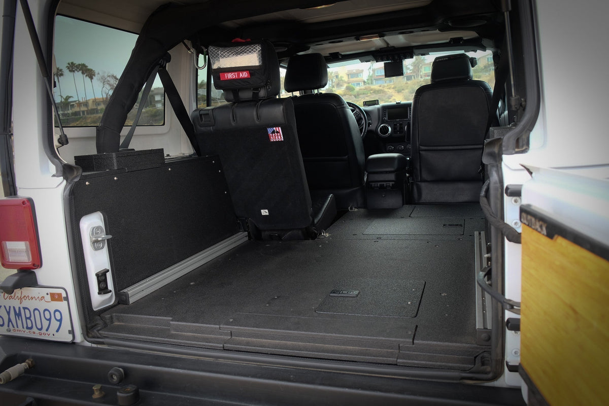2007-18 Jeep Wrangler JK 4dr - Second Row Seat Delete Plate System