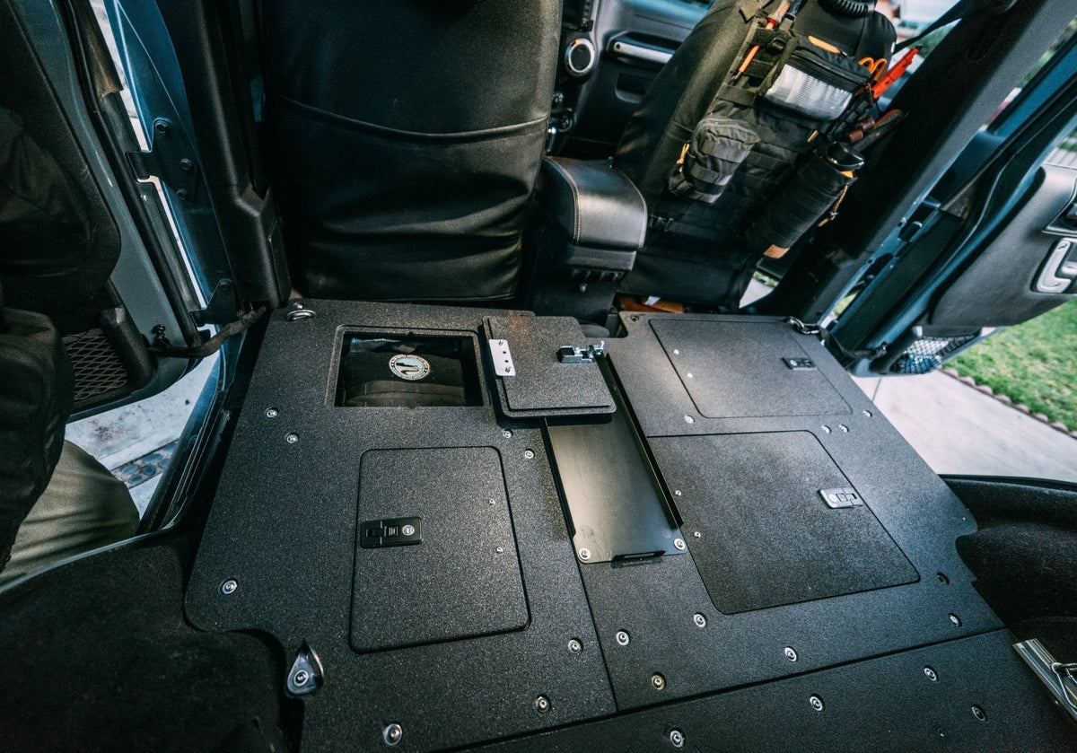 2007-18 Jeep Wrangler JK 4dr - Second Row Seat Delete Plate System