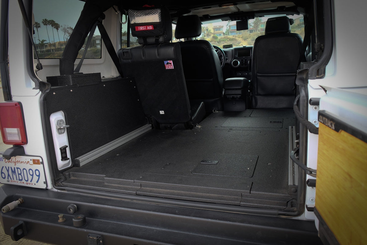 2007-18 Jeep Wrangler JK 4dr - Second Row Seat Delete Plate System