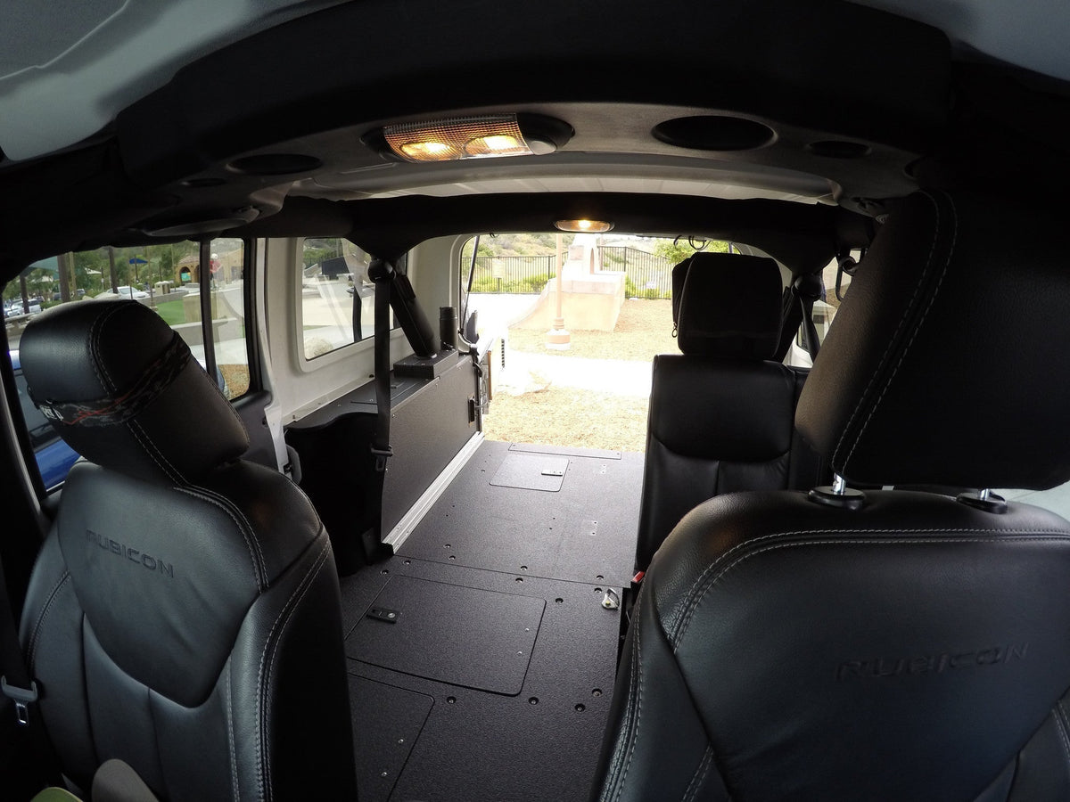 2007-18 Jeep Wrangler JK 4dr - Second Row Seat Delete Plate System